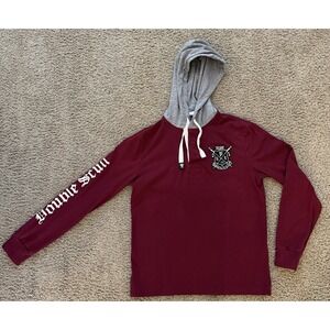 Polo Ralph Lauren Hoodie Mens XS Red Rugby Rowing Double Scull 15 Sweatshirt T